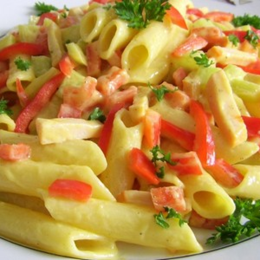 Paste penne cu sos de mustar